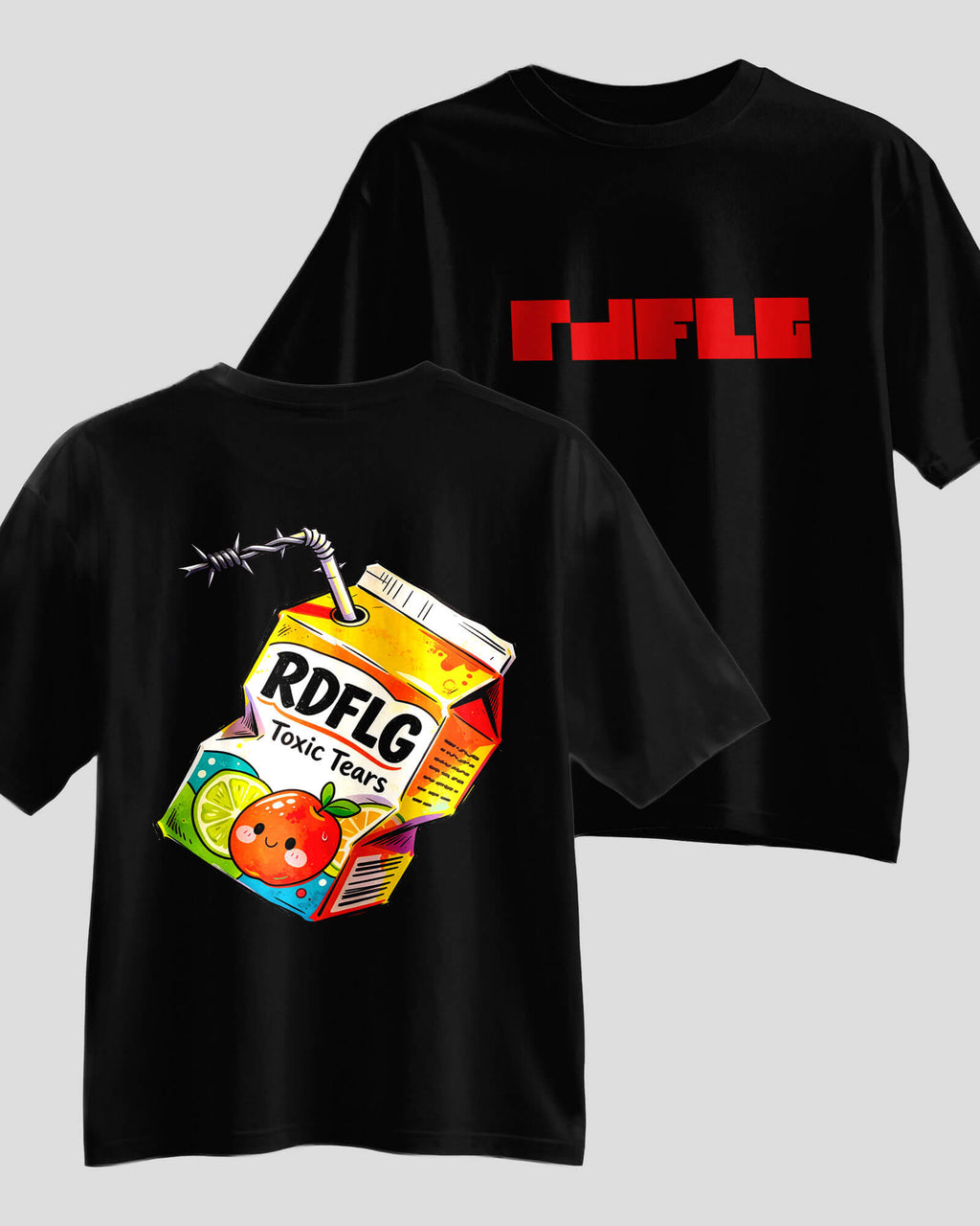 Toxic Tears Carton Oversized T-Shirt
