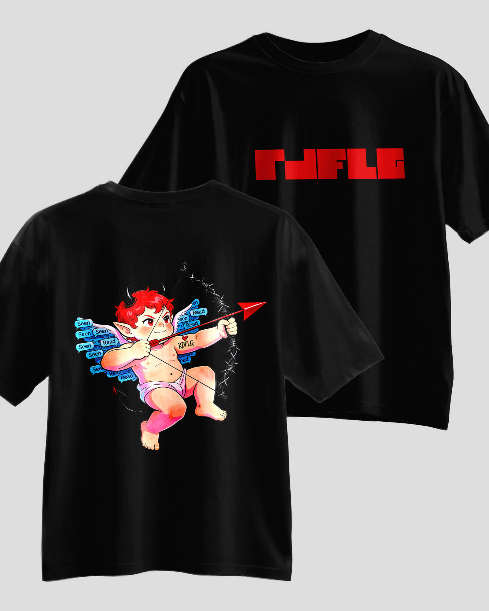 Ghosting Cupid Oversized T-Shirt