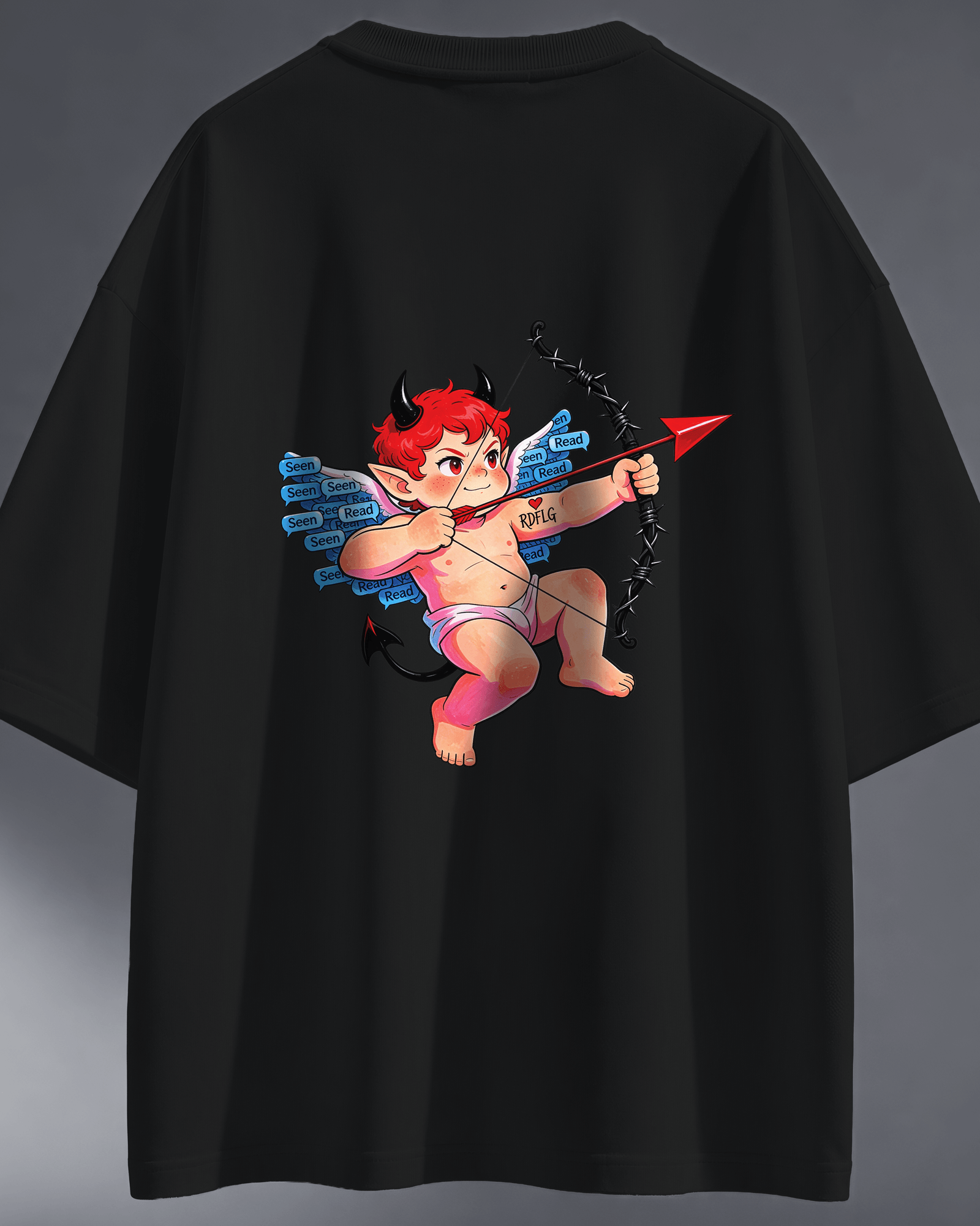 Ghosting Cupid Oversized T-Shirt