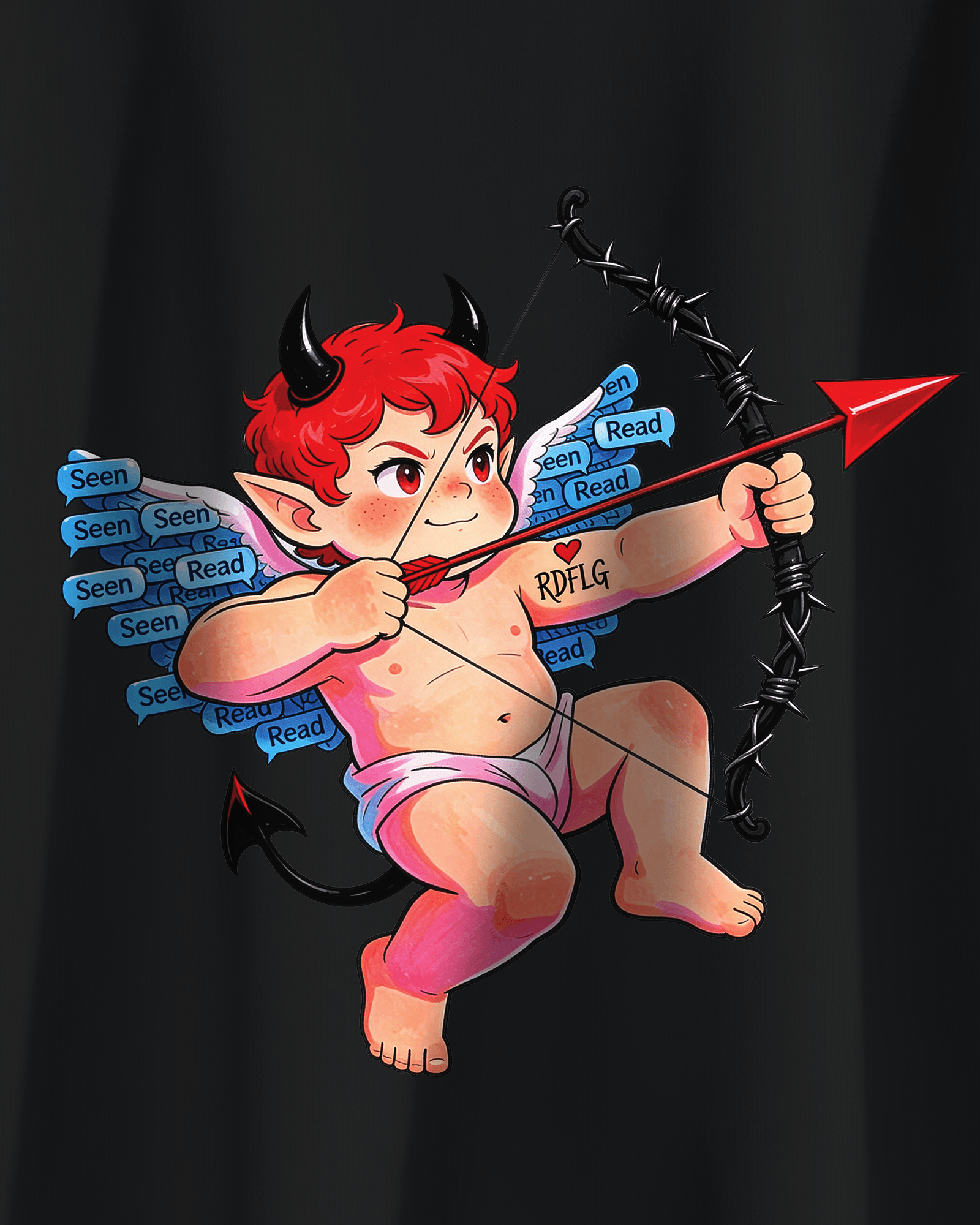 Ghosting Cupid Oversized T-Shirt