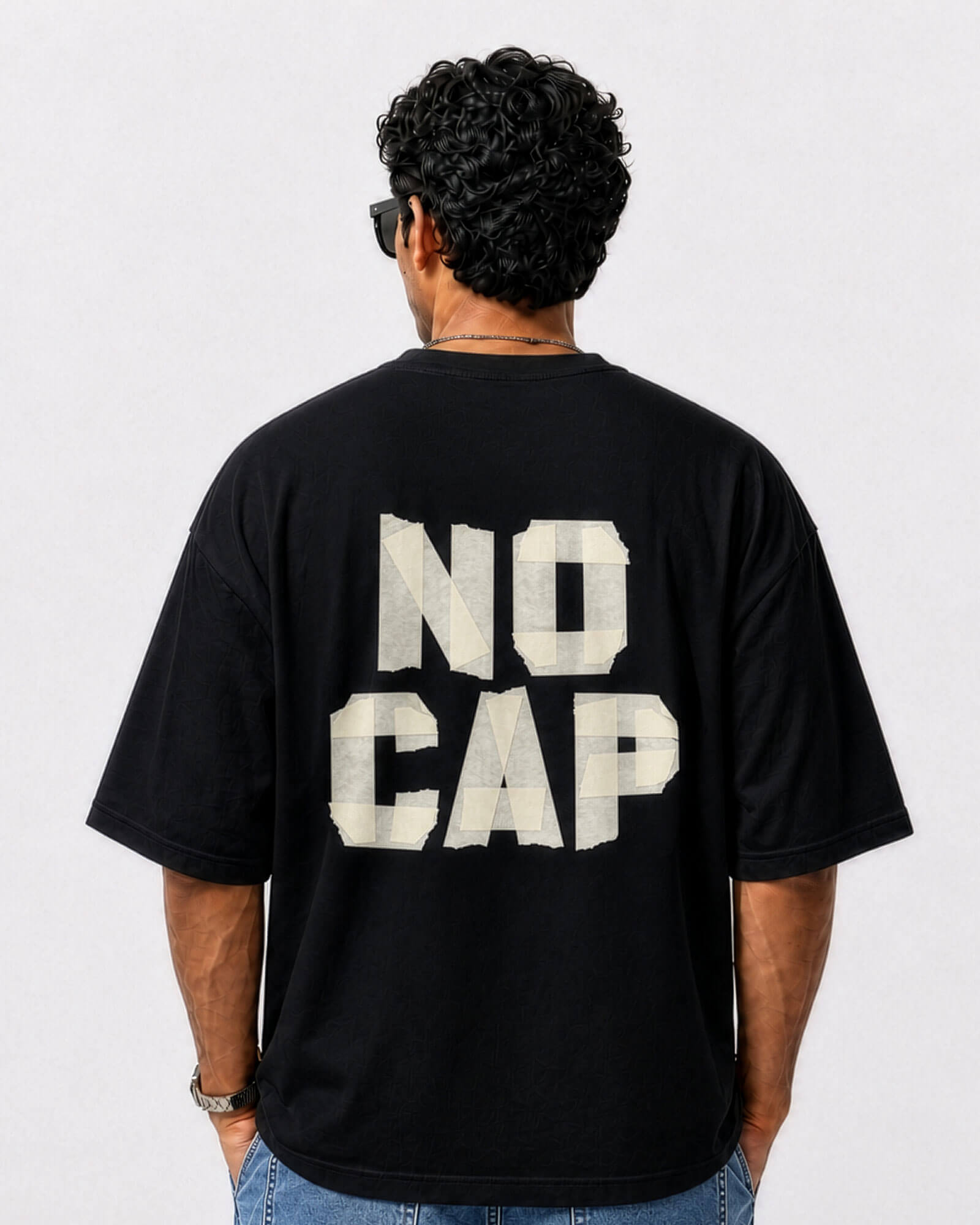 No Cap Oversized T-Shirt – Streetwear Graphic Tee | RDFLG