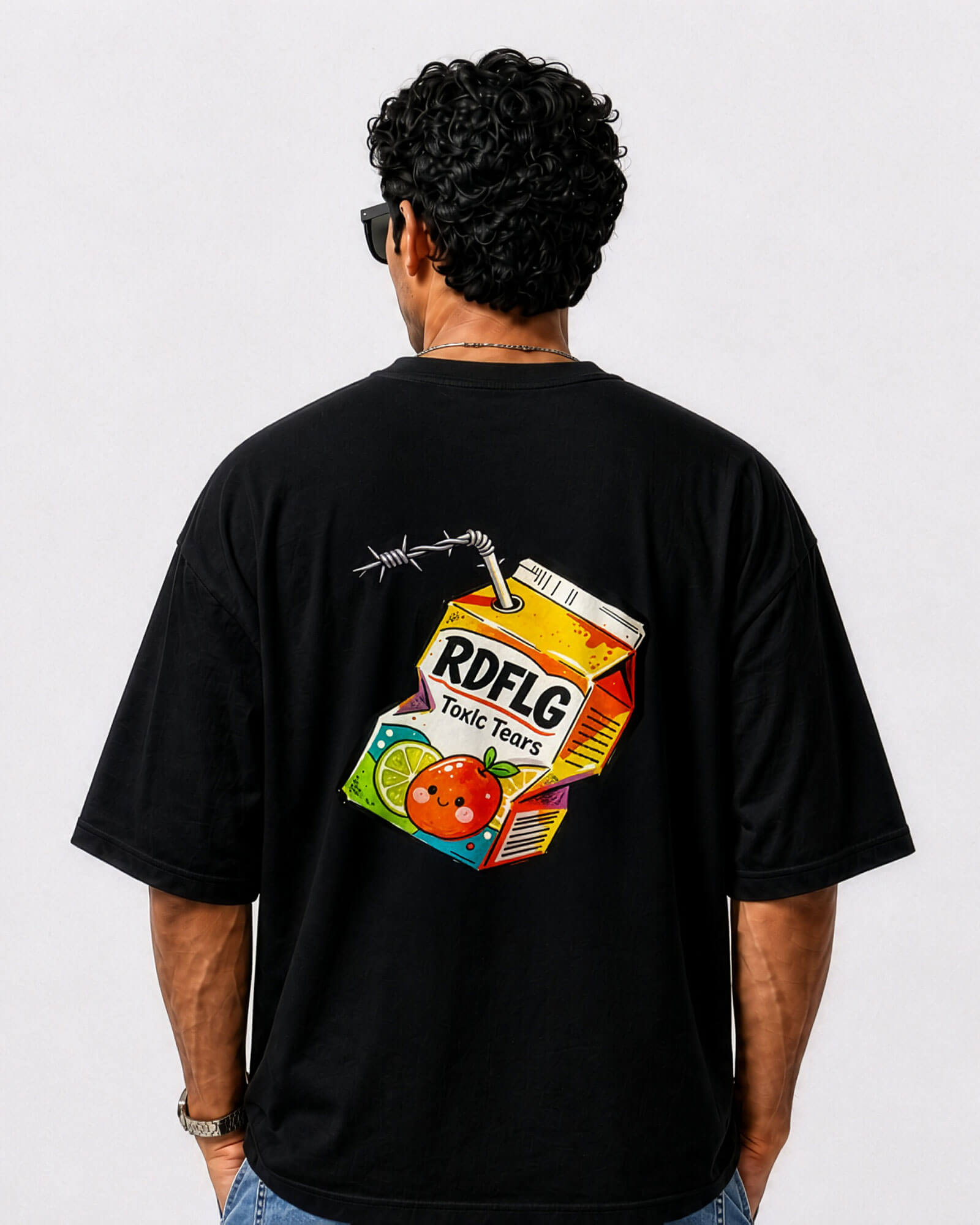 Toxic Tears Carton Oversized T-Shirt