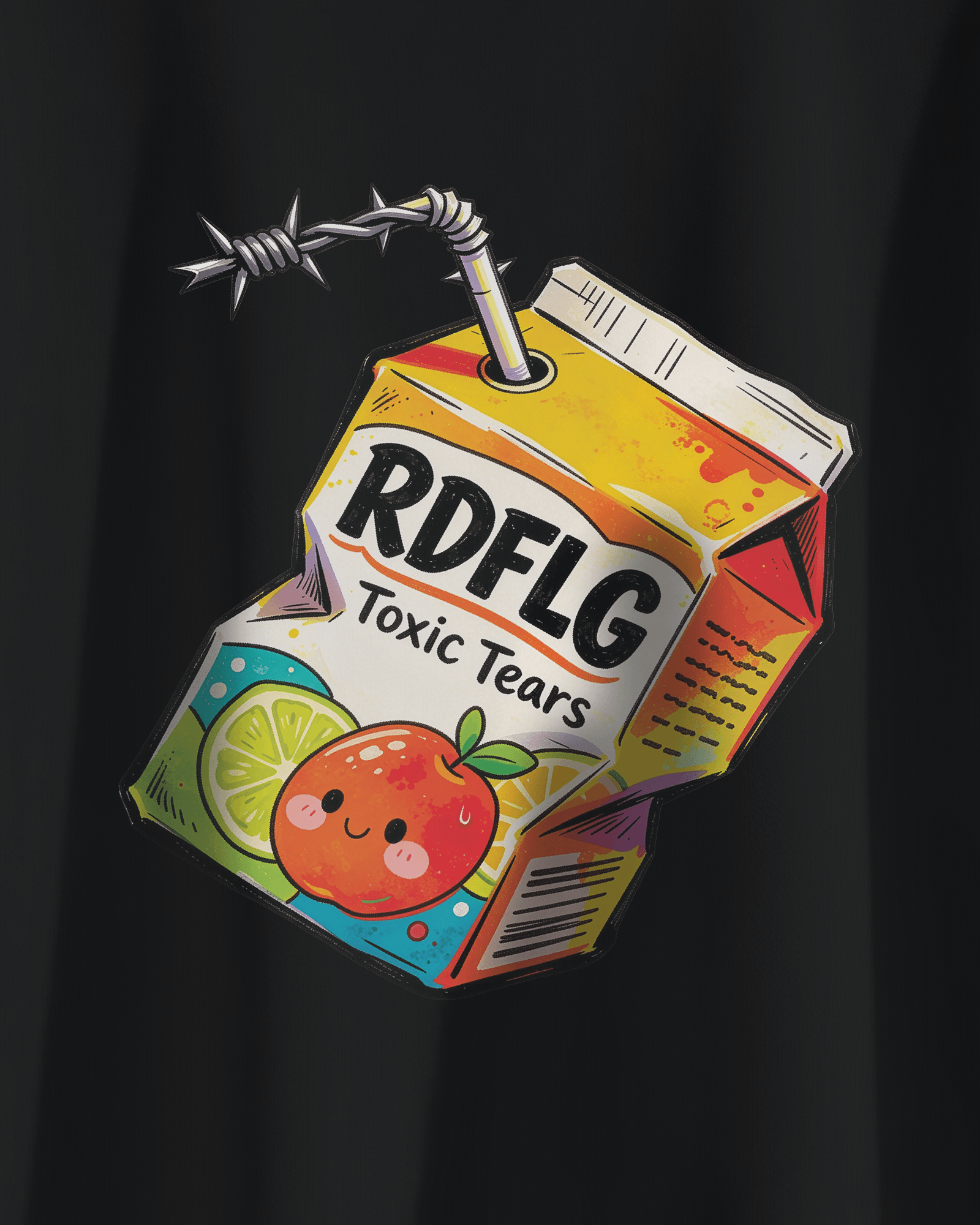 Toxic Tears Carton Oversized T-Shirt